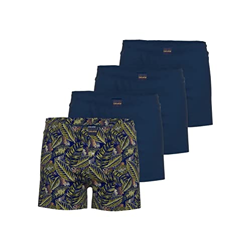 Ceceba 4er Pack Boxer Herren Pant Unterhose Unterwäsche große Größen blau grün, Grösse:6XL, Farbe:grün von Ceceba