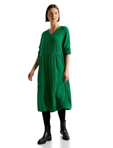 CECIL Damen B143779 Viskose Kleid, Easy Green, XXL von Cecil