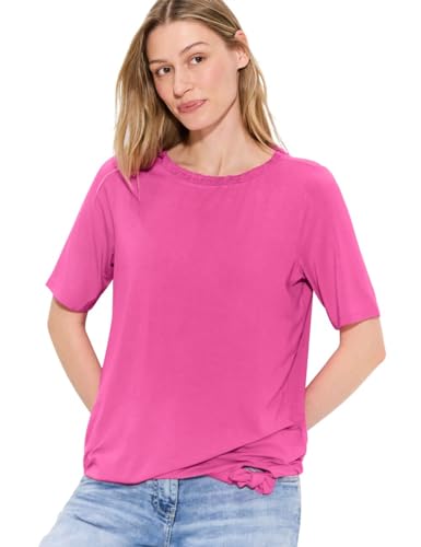 CECIL Damen B321503 Sommer T-Shirt, Bloomy pink, Small von Cecil