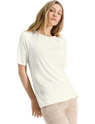 CECIL Damen B321503 Sommer T-Shirt, Vanilla White, Large von Cecil