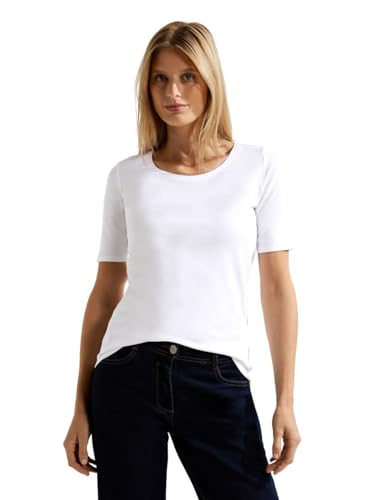 Cecil Damen Lena T Shirt, Weiß (White 10000), S EU von Cecil