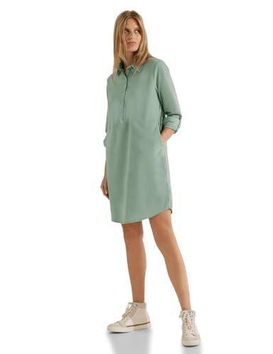 Cecil Damen B143725 Blusenkleid, Clear sage Green,XS von Cecil