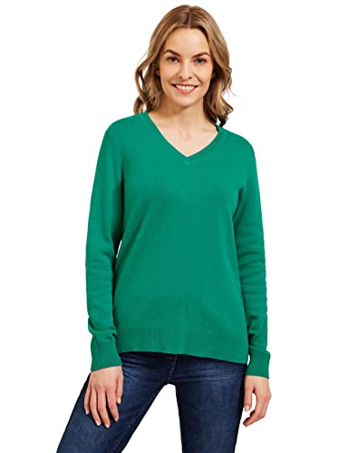 CECIL Damen B302217 Strickpullover, smaragd Green, M von Cecil