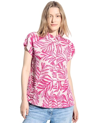 Cecil Damen Leinenbluse mit Print bloomy pink, S von Cecil