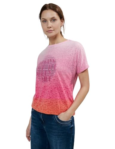 Cecil Damen T-Shirt mit Wording pink sorbet S von Cecil