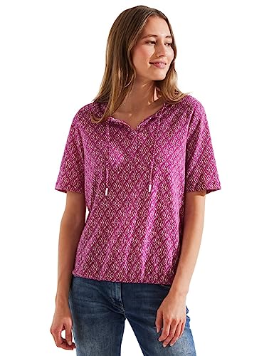 CECIL Damen B320250 Tunika T-Shirt Bedruckt, Cool Pink, S EU von Cecil