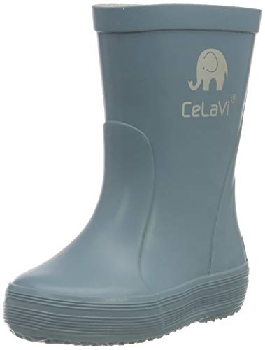 CeLaVi Basic Wellies solid Rain Boot, Smoke Blue, 28 EU von Celavi