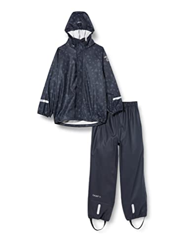 CeLaVi Unisex Kids Regen Set Rain Jacket, Dark Navy, 100 von Celavi