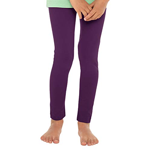 Celodoro Kinder Leggings, stretchige Jersey Hose aus Baumwolle - Lila 122-128 von Celodoro