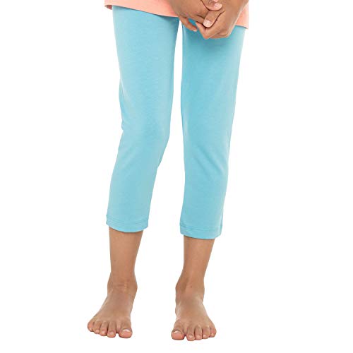 Celodoro Kinder Leggings (3/4 Capri) - Hellblau 122-128 von Celodoro