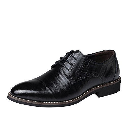 Celucke Derby Schuhe Herren Anzugschuhe,Business Oxfords Feine Lederschuhe Herrenschuhe Full Brogue Schnürhalbschuhe von Celucke