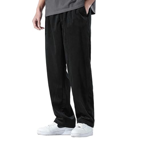 Cordhose Herren Weites Bein Jogginghose Baggy Loose Fit Cord Hose Elastische Taille Chino Hose Mit Taschen Casual Lang Sporthose Männer Sweathose Einfarbig Hip Hop Staight Laufhose Cordhose Herren Weites Bein Jogginghose Baggy Loose Fit Cord Hose Elastische Taille Chino Hose Mit Taschen Casual Lang Sporthose Männer Sweathose Einfarbig Hip Hop Staight Laufhose von Celucke