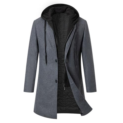 Herren Wintermantel Slim Fit Zweiteiliger Mantel für Business Freizeit Wollmantel mit Stehkragen Peacoat Warmer Integrierter Innenjacke Kurzmantel Winter Coat Men Peaky Blinders Mantel Herrenmäntel Herren Wintermantel Slim Fit Zweiteiliger Mantel für Business Freizeit Wollmantel mit Stehkragen Peacoat Warmer Integrierter Innenjacke Kurzmantel Winter Coat Men Peaky Blinders Mantel Herrenmäntel von Celucke
