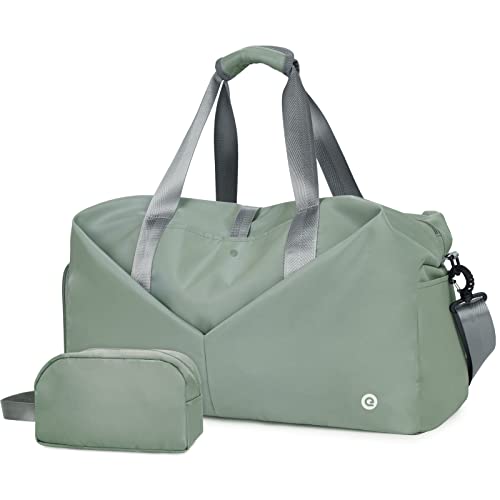 50,8 cm große Sporttasche mit Nassfach und Schuhfach, tragbare Wochenendtasche, Reisetasche, Yogatasche für Damen, dunkelgrau von Ceneda