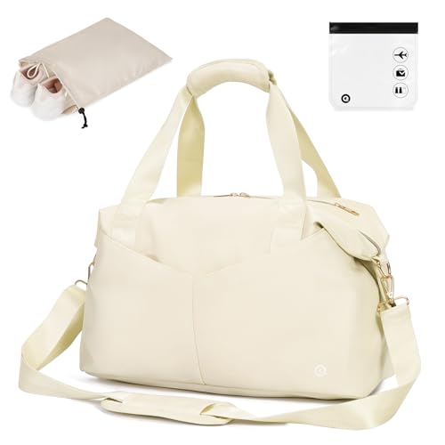 Ceneda für Ryanair Handgepäck 40x20x25 Handgepäck Tasche für Flugzeug Reisetasche Handgepäck Weekender Damen Herren Handgepäck Koffer (Beige) von Ceneda