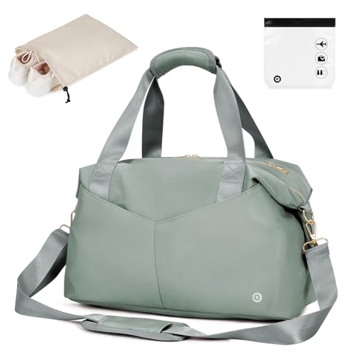 Reisetasche für Easyjet Airlines, 45 x 36 x 20 cm, Untersitz-Handgepäck mit TSA-zugelassener Quart-Tasche und Schuhtasche, Wochenendtasche für Damen, Celadon-Ryanair, 40x20x25 for Ryanair Airlines, von Ceneda