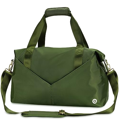 Travel Duffel Bag, für Spirit Airlines Persönliche Gegenstände Tasche 45,7 x 35,6 x 20,3 cm Weekender Übernachtungstasche mit TSA-zugelassener Quart-Größe Tasche & Schuhtasche, Untersitz-Handgepäck für Frauen (grün), Grün von Ceneda