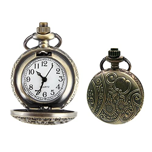 Vintage Taschenuhr, Taschenuhr Herren, Vintage römische Ziffern Skala Quarz Taschenuhr, Unisex Taschenuhr mit Kette, Klassische Herren-Taschenuhr, Analoge Quarz-Taschenuhr, Moderne Taschenuhr von Cerioll