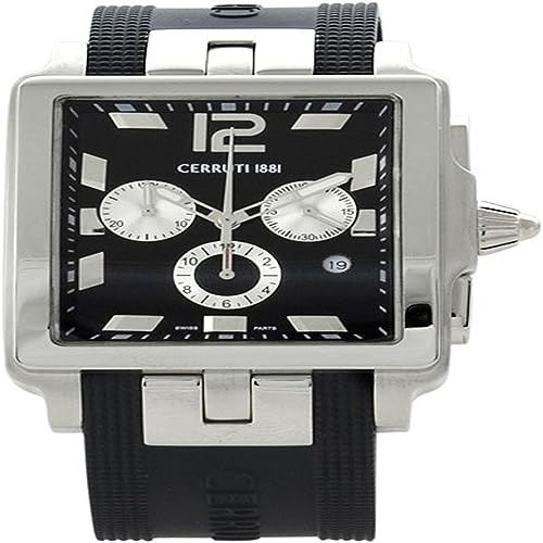 Cerruti Unisex Analog Automatik Uhr mit Edelstahl Armband CRB003A224G von Cerruti
