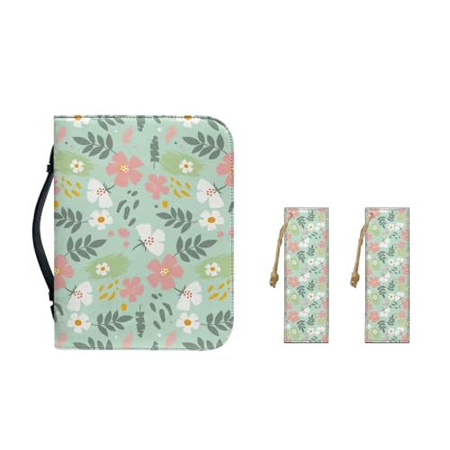 Ceudet Bibelhandtasche aus PU-Leder für Frauen und Mädchen, Bibelbuchaufbewahrung, mit robustem Griff und Lesezeichen, M-2XL, Schöne Blume, 2XL-12"x9"x2.4" Ceudet Bibelhandtasche aus PU-Leder für Frauen und Mädchen, Bibelbuchaufbewahrung, mit robustem Griff und Lesezeichen, M-2XL, Schöne Blume, 2XL-12"x9"x2.4" von Ceudet