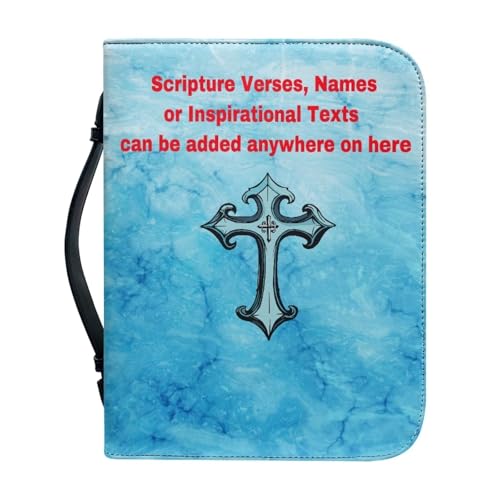 Ceudet Personalisierte Bibelhüllen, Bibelhülle, Mädchen, Buch-Tragetasche für Kinder, Schrift, Kirchentasche, Bibel mit Griff, Reißverschlusstasche, personalisierbar A, M, Individuelles Marmorkreuz, L Ceudet Personalisierte Bibelhüllen, Bibelhülle, Mädchen, Buch-Tragetasche für Kinder, Schrift, Kirchentasche, Bibel mit Griff, Reißverschlusstasche, personalisierbar A, M, Individuelles Marmorkreuz, L von Ceudet