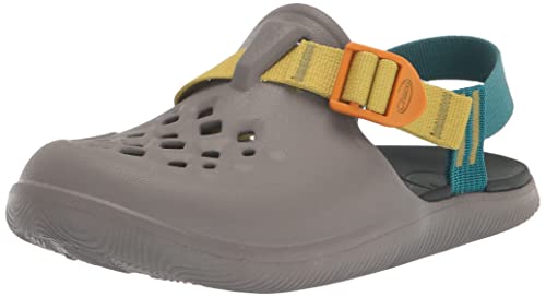 Chaco Chillos Clog für Kinder, unisex, Grau/mehrfarbig, 1 US Big Kid von Chaco