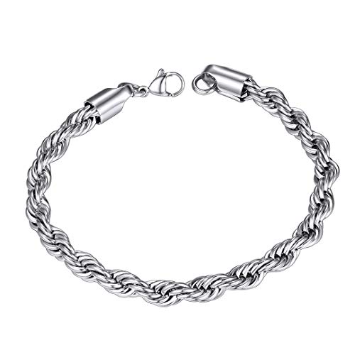 ChainsHouse Edelstahl Kordelkette Damen Armband mit Geschenkebox für Damen und Mädchen von ChainsHouse