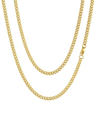 ChainsHouse Choker Kette Gold Choker Chains aus Edelstahl 35cm damen Choker mit Schmuckbox Schmuck als Valentinstag/Geburtstag/Muttertag von ChainsHouse