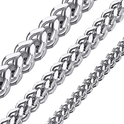 ChainsHouse Silber Franco Kette Silber Chain 4mm breit 55cm lang für Kinder und Jugendlichen von ChainsHouse