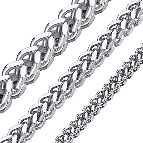 ChainsHouse Silber Franco Kette Silber Chain 3mm breit 75cm lang für Kinder und Jugendlichen von ChainsHouse