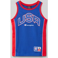 CHAMPION Tanktop mit Motiv-Print in Royal, Größe 116 von Champion