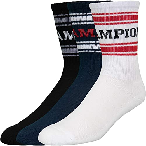 Champion Crew Socks Socken 3er Pack (39-42, white/navy/black) von Champion