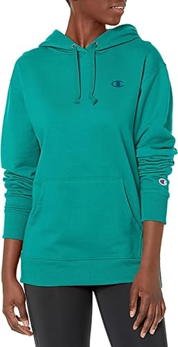 Champion Damen Crewneck, Powerblend Oversized Fleece, Our Best Sweatshirts for Women Pullover, Aqua Tonic-407d55, XS von Champion