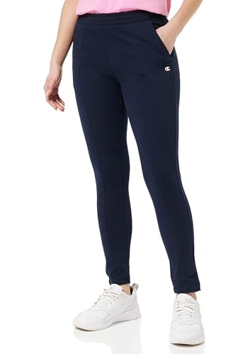 Champion Damen Legacy American Classics C-Logo Pleated Slim Trainingshose, Marineblau, M von Champion