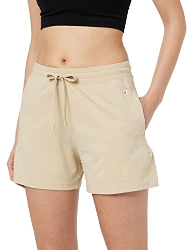 Champion Damen Legacy American Classics Logo Regular Drawstring Shorts, Braun Taupe, XS von Champion