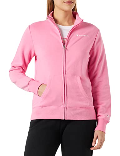 Champion Damen Legacy American Classics Powerblend Terry Small Logo Full-Zip Sweatshirt, Hot Pink, XS von Champion