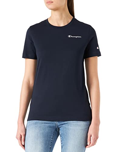 Champion Damen Legacy American Classics Small Logo Regular S/S T-Shirt, Marineblau, L von Champion