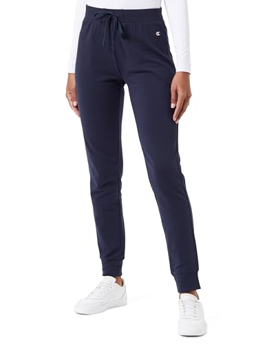 Champion Damen Legacy Icons W-Light Stretch Terry Rib Cuff Trainingshose, Marineblau, S von Champion