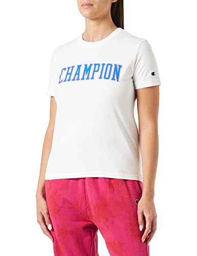 Champion Damen Rochester 1919 C-Campus Logo Crewneck S-s T-Shirt, Off-White (Way), X-Large von Champion