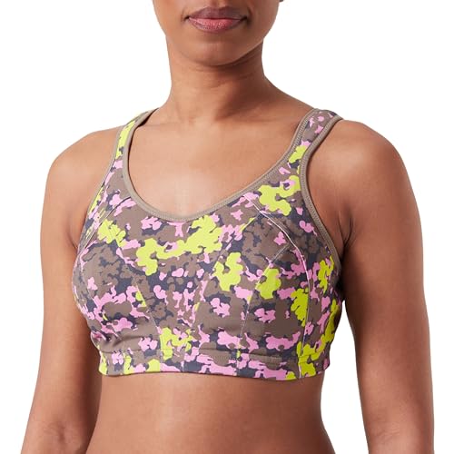 Champion Damen Shock Absorber S4490-Active Multi Bra Sport-BH, Allover-Braun, 85C von Champion