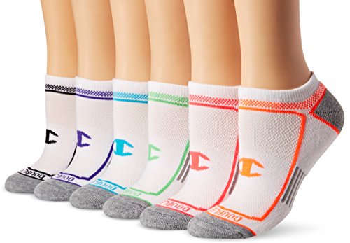 Champion Damen Socken, Weiß W/Blau sortiert, 9-11 von Champion