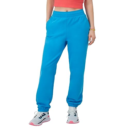 Champion Damen Sweatpants Powerblend Fleece Boyfriend Sweatpants für Frauen 29 Zoll, Neu Pfalz Blau, S von Champion