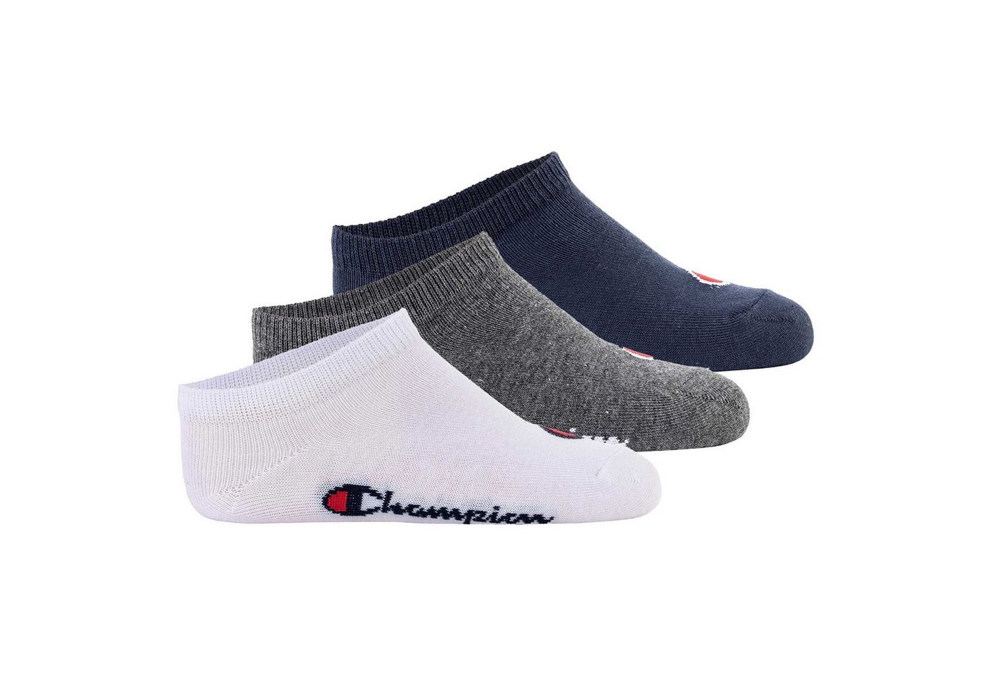 Champion Freizeitsocken Kinder Socken, 3er Pack - Sneaker Socken, Logo von Champion