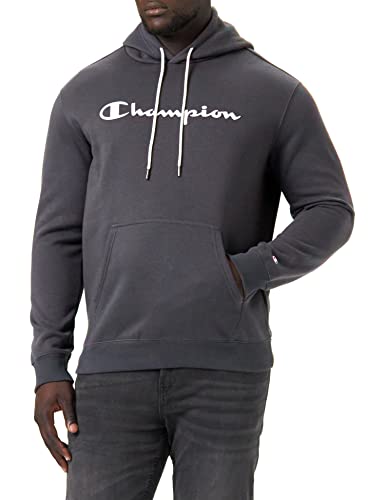 Champion Herren American Classics Fall Fleece Big Logo Kapuzenpullover, Eisengrau, M von Champion