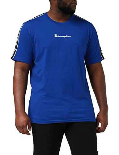 Champion Herren American Tape-S-S T-Shirt, blau, S von Champion