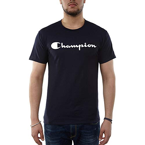 Champion Herren Classic Jersey Graphic T-Shirt, Navy-y06794, Mittel von Champion