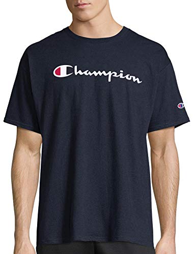Champion Herren Classic Jersey Graphic T-Shirt, Navy-y06794, Mittel von Champion