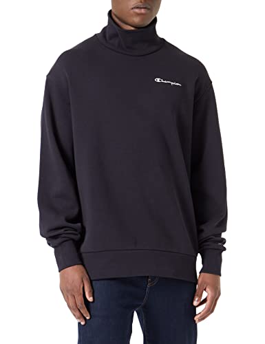 Champion Herren Eco Future Fleece High Neck Kapuzenpullover, Schwarz, S von Champion