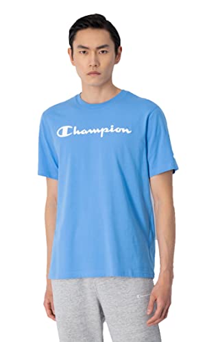 Champion Herren Legacy American Classics Logo S/S T-Shirt, hellblau, Small von Champion