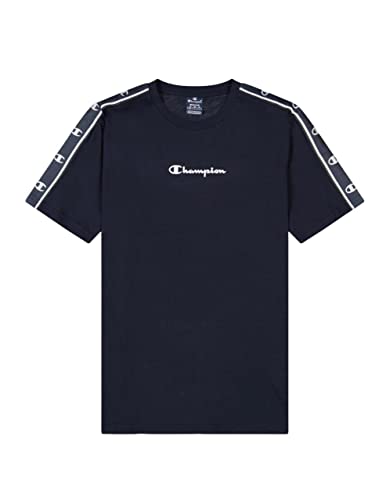 Champion Herren Legacy American Tape Small Logo S/S T-Shirt, Marineblau von Champion